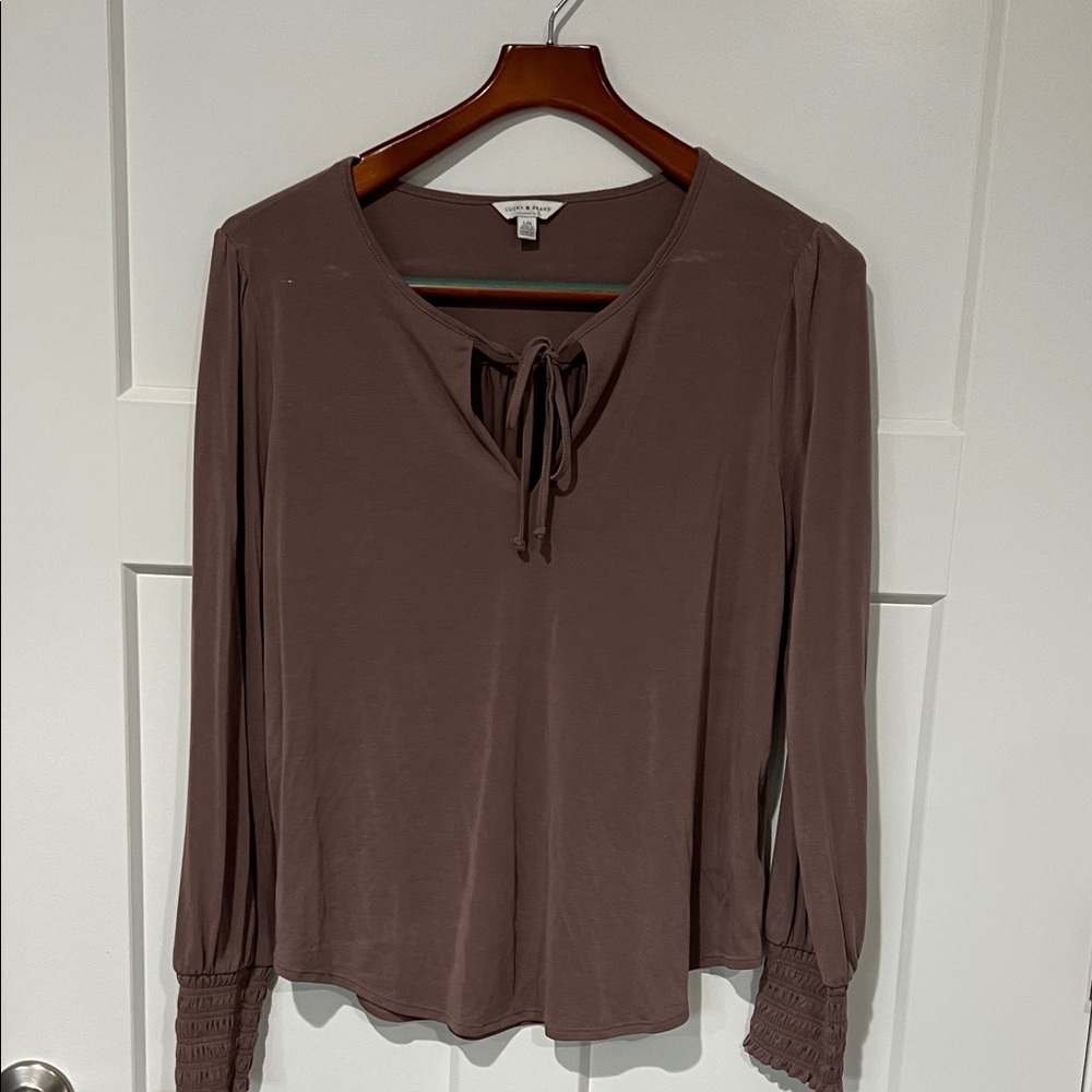 Lucky Brand Long Sleeve Blouse Sz L